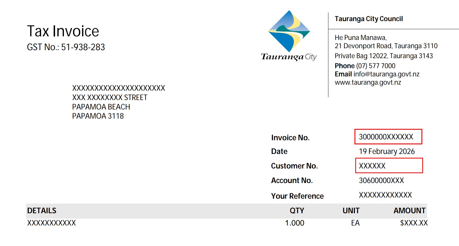 Example Invoice